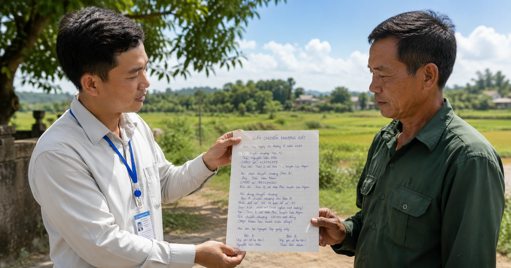 Thông Tin Chi Tiết Về Giấy Viết Tay Chuyển Nhượng Đất Và Các Yếu Tố Liên Quan - image 2